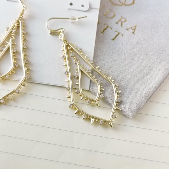 Kendra Scott jewelry - Alice Gold Drop Earrings - Picture 3 of 3